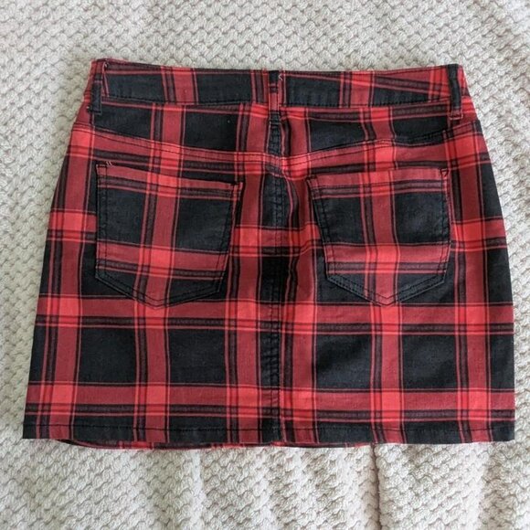 Black and red plaid Vanilla Star mini skirt - Picture 3 of 5